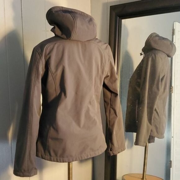 Free Country Jacket Coat Full Zip Up Hooded Hoodie Women's WOMAN'S Petite SMALL - Picture 5 of 12